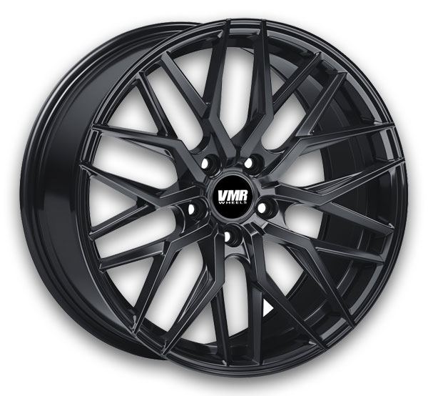 VMR Wheels V802 18x9.5 Crystal Black Cone Seat  +45mm 57.1mm