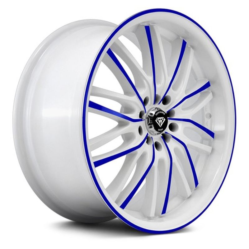 White with Blue Face