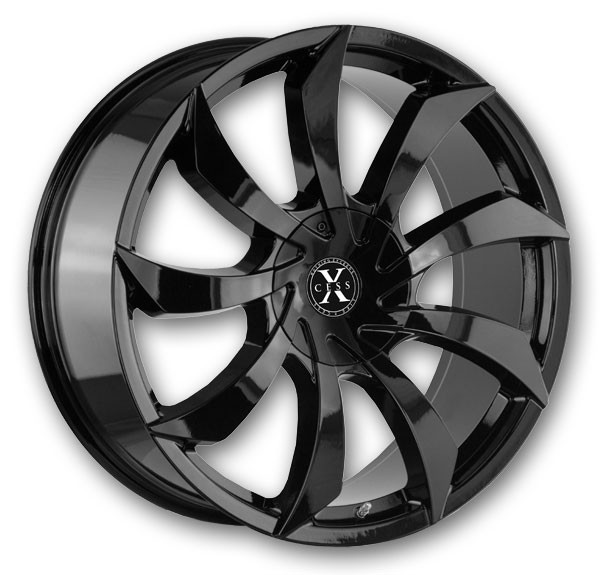 Xcess Wheels X01 24x9.5 Stealth Black  +18mm 78.1mm