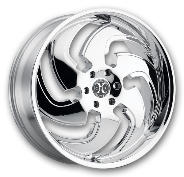 Xcess Wheels X03 24x9.5 Chrome 5x115 +15mm 72.6mm