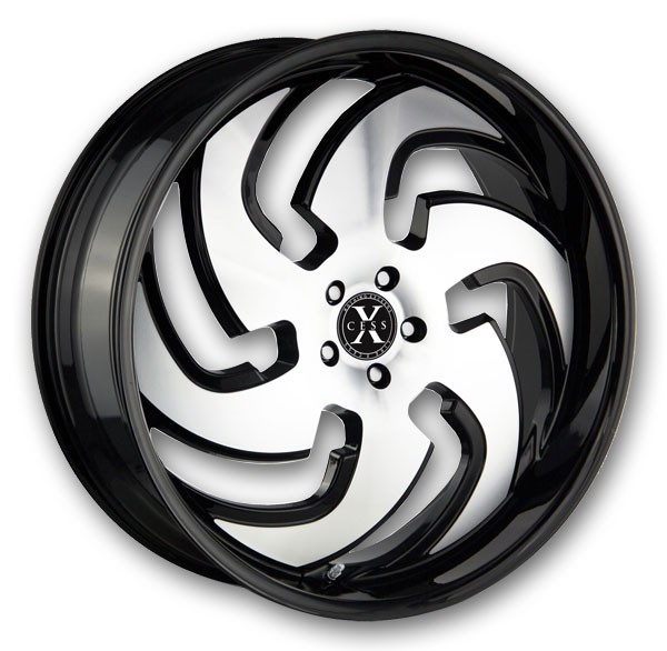 Xcess Wheels X03 22x9 Gloss Black Machined 6x139.7 +24mm 87.1mm