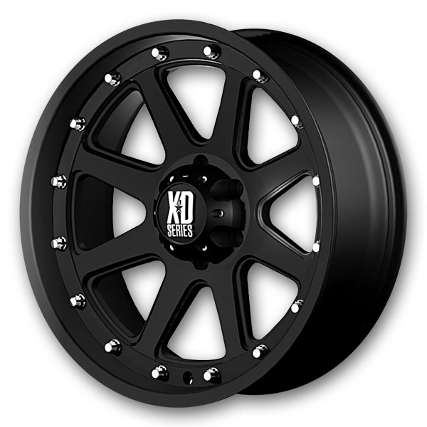 XD Series Wheels Addict 18x9 Matte Black 6x139.7 +18mm 106.25mm