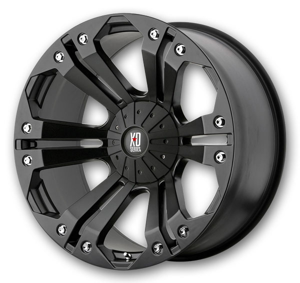 XD Series Wheels Monster 18x9 Matte Black 5x114.3/5x127 +35mm 72.6mm