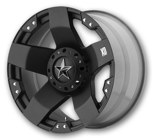 XD Series Wheels Rockstar 17x9 Matte Black 5x114.3/5x120 -12mm 72.56mm