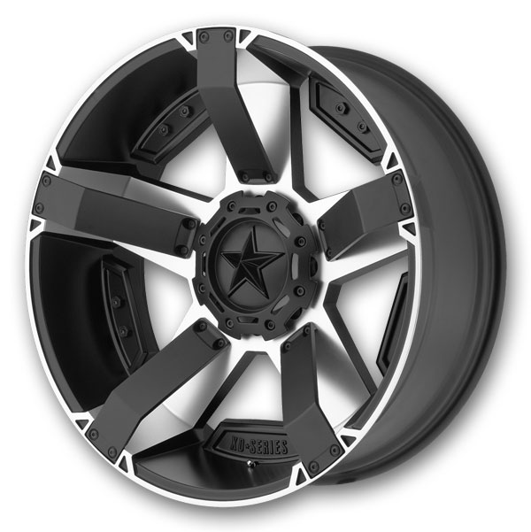 XD Series Wheels Rockstar II 17x8 Matte Black Machined 5x127/5x135 +10mm 87.1mm
