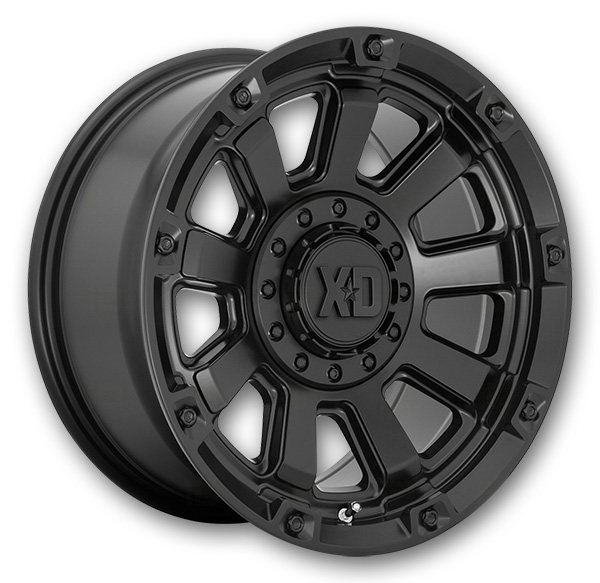 XD Series Wheels Gauntlet 20x10 Satin Black 5x127/5x139.7 -18mm 78.1mm