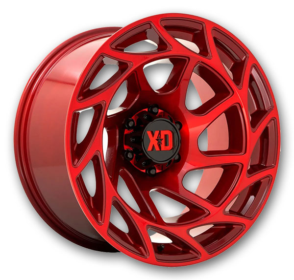 XD Series Wheels Onslaught 20x12 Candy Red 8x165.1 -44mm 125.1mm