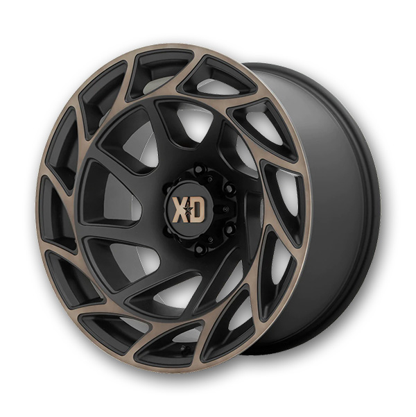 XD Series Wheels Onslaught 22x12 Satin Black With Bronze Tint 5x127 -44mm 71.5mm