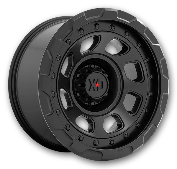 XD Series Wheels Storm 17x9 Satin Black 5x127 -12mm 71.5mm