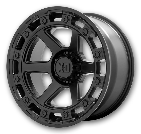 XD Series Wheels Raid 17x9 Satin Black 6x139.7 +0mm 106.1mm
