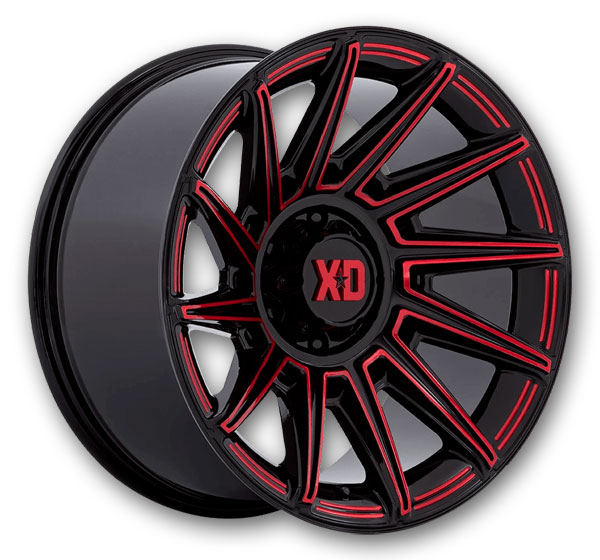 XD Series Wheels Specter 20x10 Gloss Black With Red Tint 8x170 -18mm 125.1mm