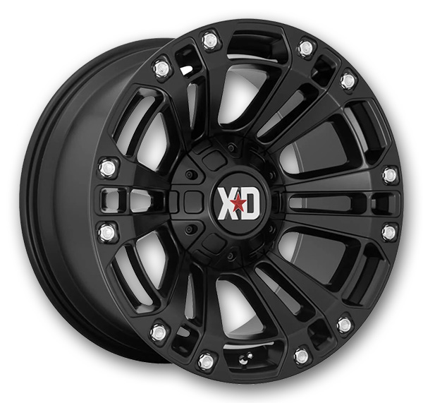 XD Series Wheels Monster 3 20x10 Satin Black 8x170 -18mm 125.1mm