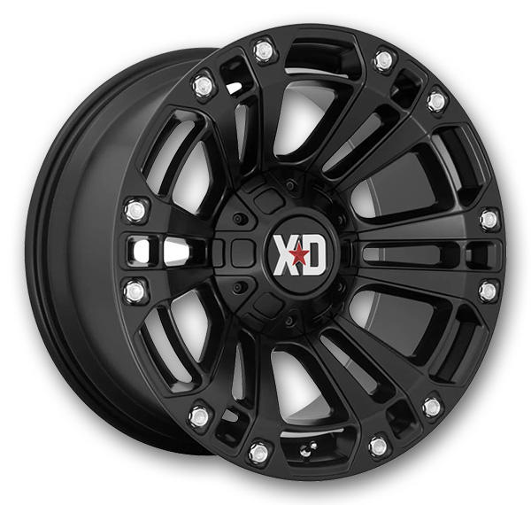 XD Series Wheels Monster 3 20x9 Satin Black With Gray Tint 5x127/5x139.7 +0mm 78.1mm
