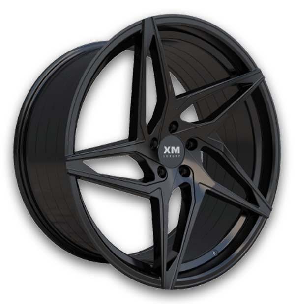 XM Luxury Wheels XM-251 20x10.5 Gloss Black 5x112 +40mm 66.56mm