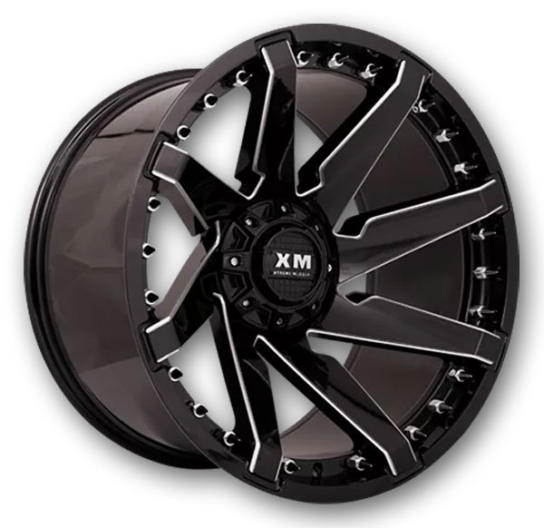 XM Offroad Wheels XM-301 20x10 Satin Black Clear Tint 6X135/6x139.7 -12mm 108mm
