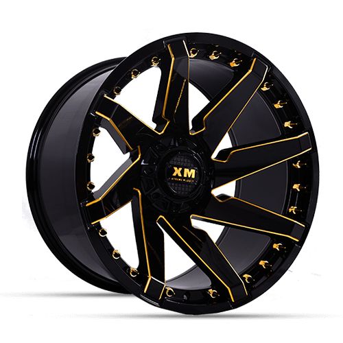 XM Offroad Wheels XM-301 24x12 Yellow Milled 5x115/5x127 -44mm