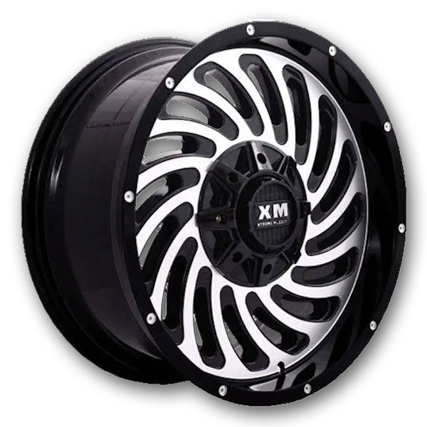 XM Offroad Wheels XM-306 20x9 Gloss Black Machine Face 8x180 0mm 125mm