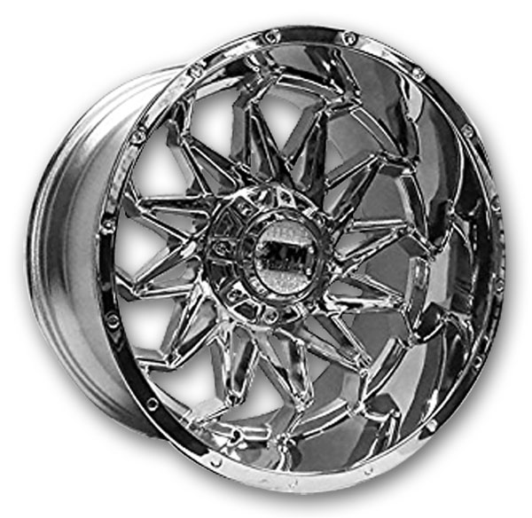 XM Offroad Wheels XM-330 28x14 Chrome 5x127/5x139.7 -76mm