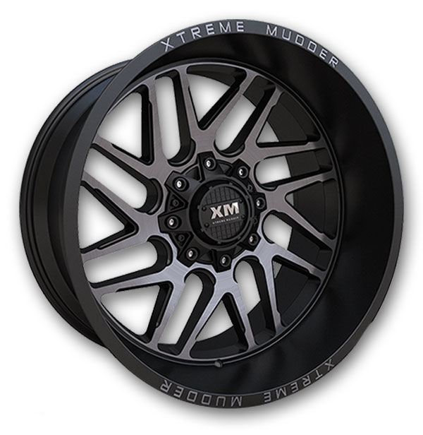 XM Offroad Wheels XM-339 20x10 Satin Black Clear Tint 6x139.7/6x135 -12mm 108mm