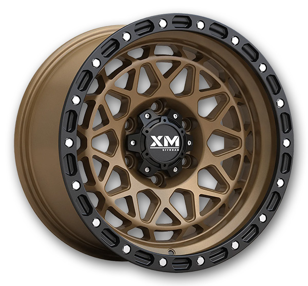XM Offroad Wheels XM-701 17x9 Semi Matt Bronze Face+Semi Matt Black 5x127 0mm 71.5mm