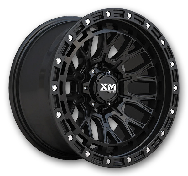 XM Offroad Wheels XM-702 17x9 Semi Matt Black 5x127 0mm 71.5mm