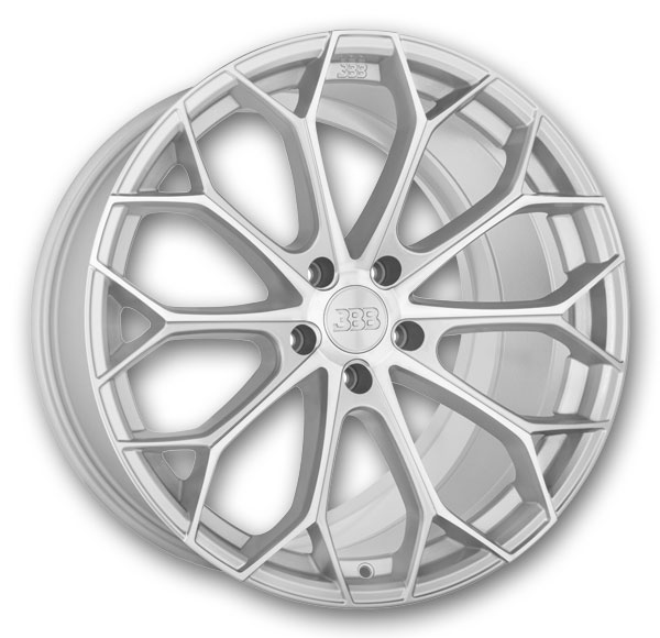 Big Baller Brand Wheels H155 Z09 20x9 Silver with Machined Face 5x120 +35mm 72.6mm