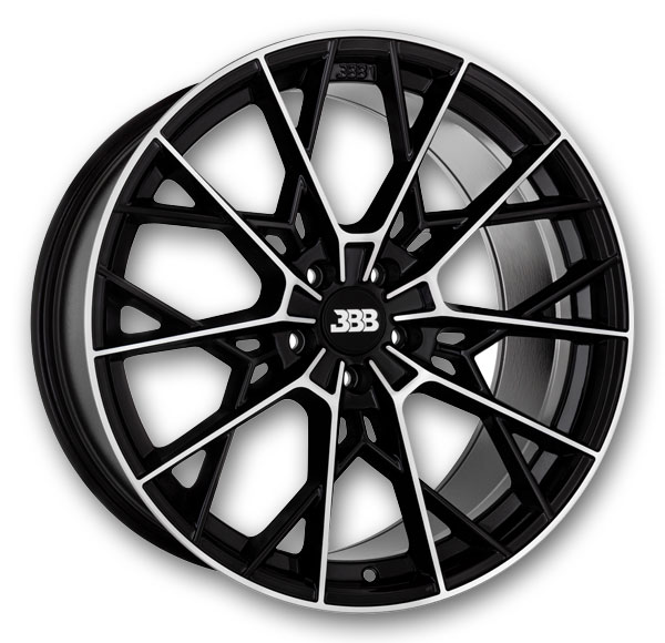 Big Baller Brand Wheels H157 Z10 20x9 Gloss Black with Machined Face  +20mm 72.6mm