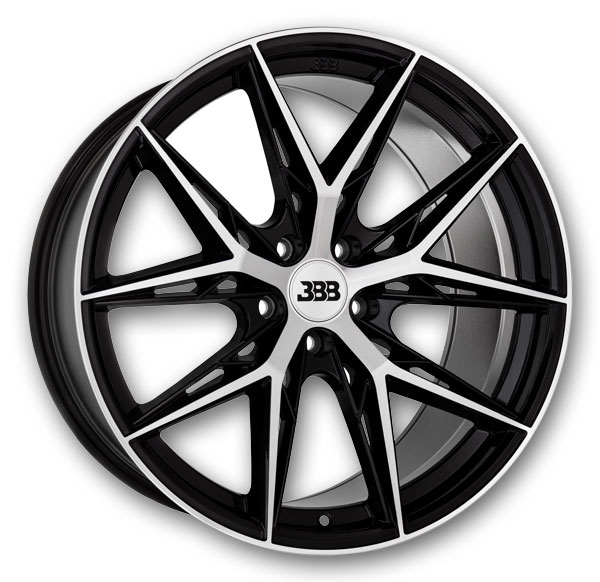 Big Baller Brand Wheels H159 Z11 20x10.5 Gloss Black with Machined Face  +25mm 72.6mm