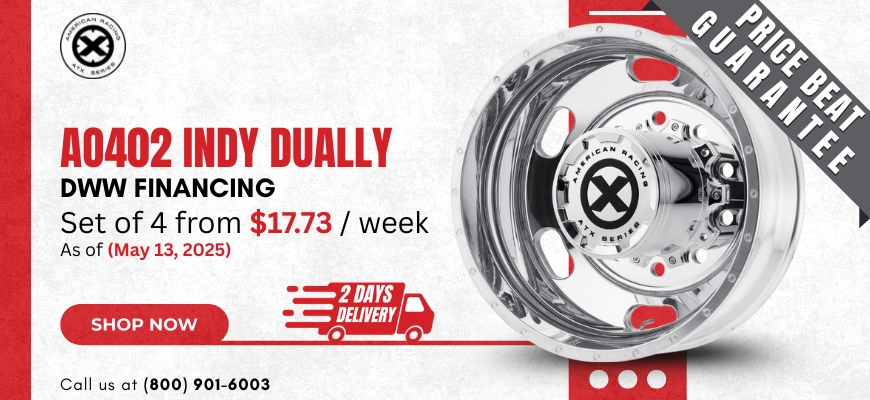 ATX
AO402 Indy Dually Wheels
